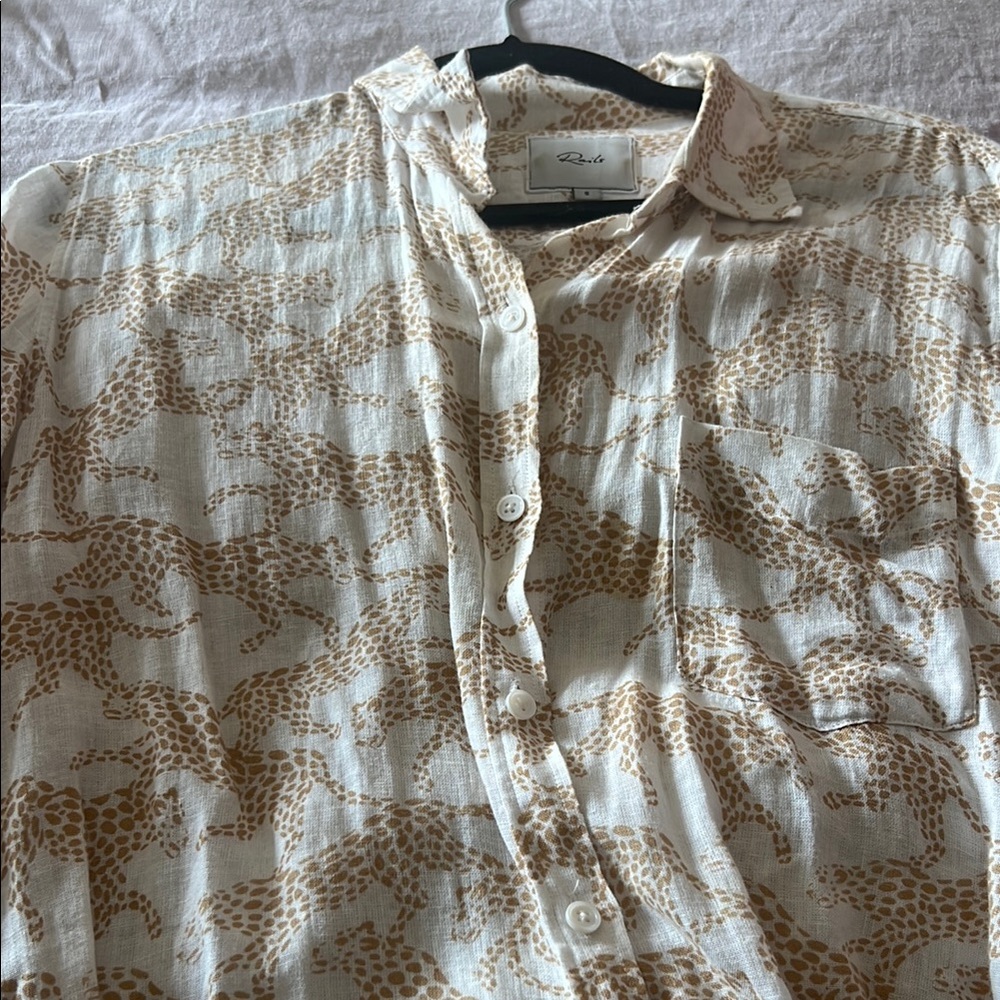Linen Patterned Shirt - Picture 4 of 4